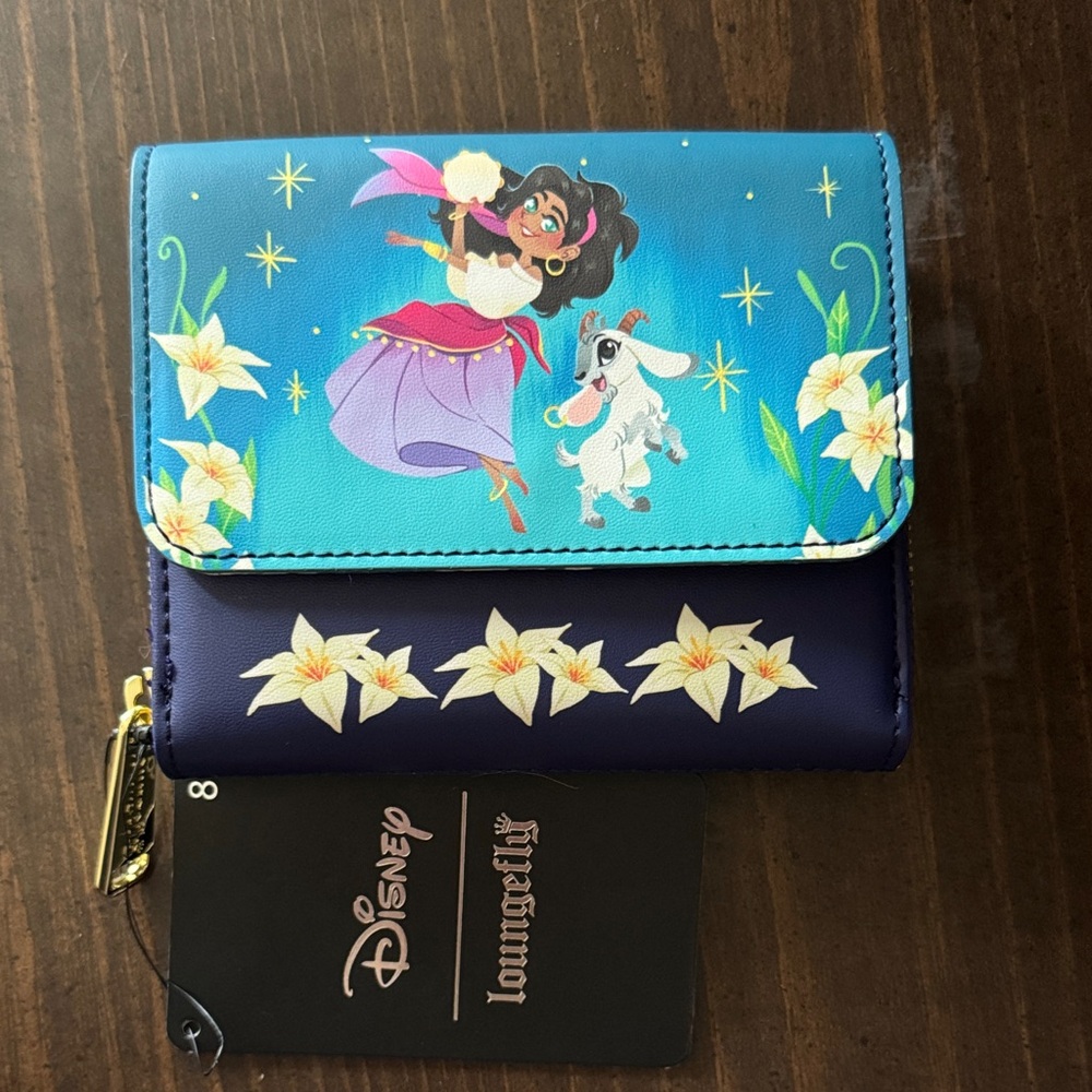 Disney Loungefly Hunchback of Notre Dame Wallet with Esmeralda & Djali